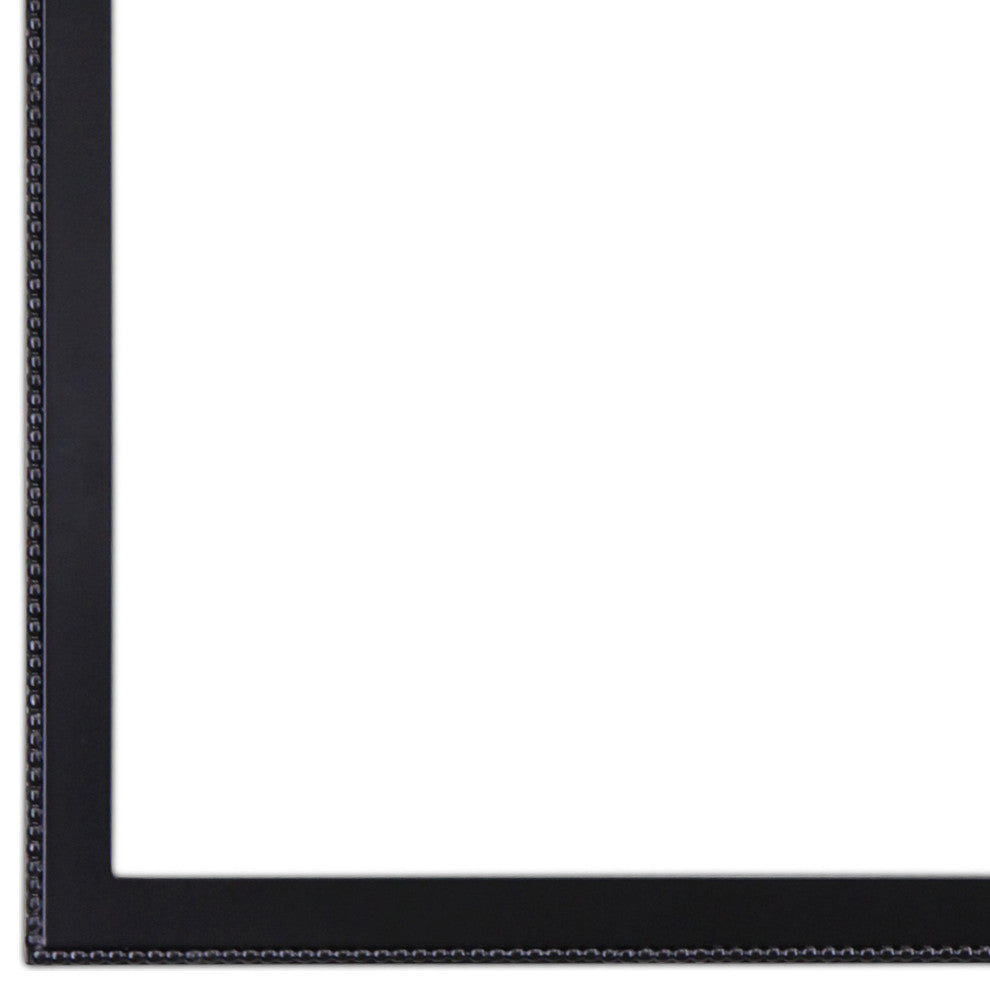 Vienne Framed Mantel Mirror, Teardrop Cathedral, 38.4"x27.4", Matte Black