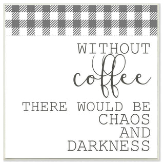 Coffee Funny Word Kitchen Dining Room Grey Design, 12"x12"