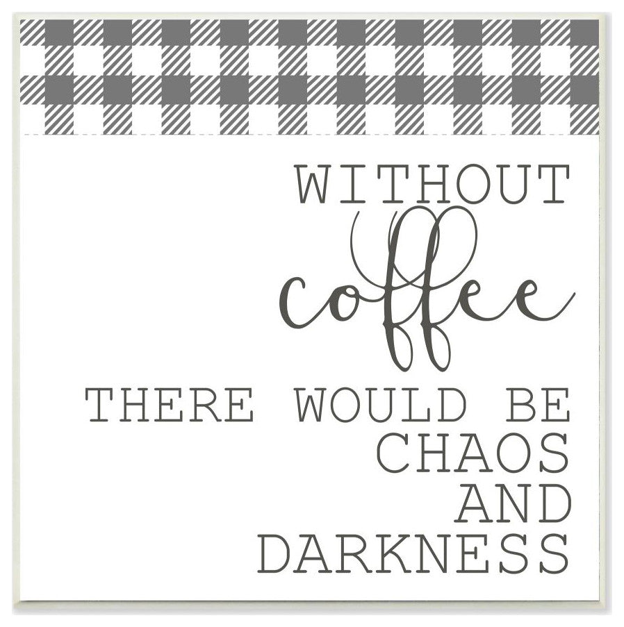 Coffee Funny Word Kitchen Dining Room Grey Design, 12"x12"