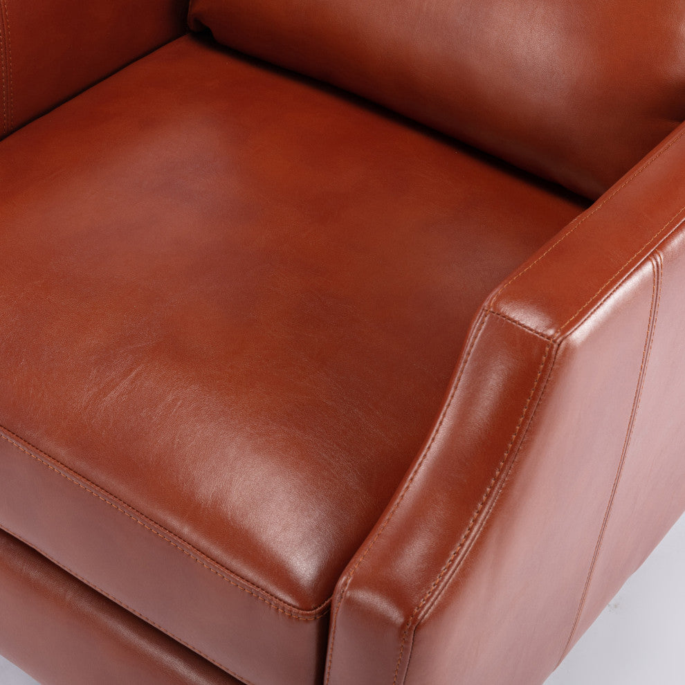 Balantyne Push Back Recliner, Caramel