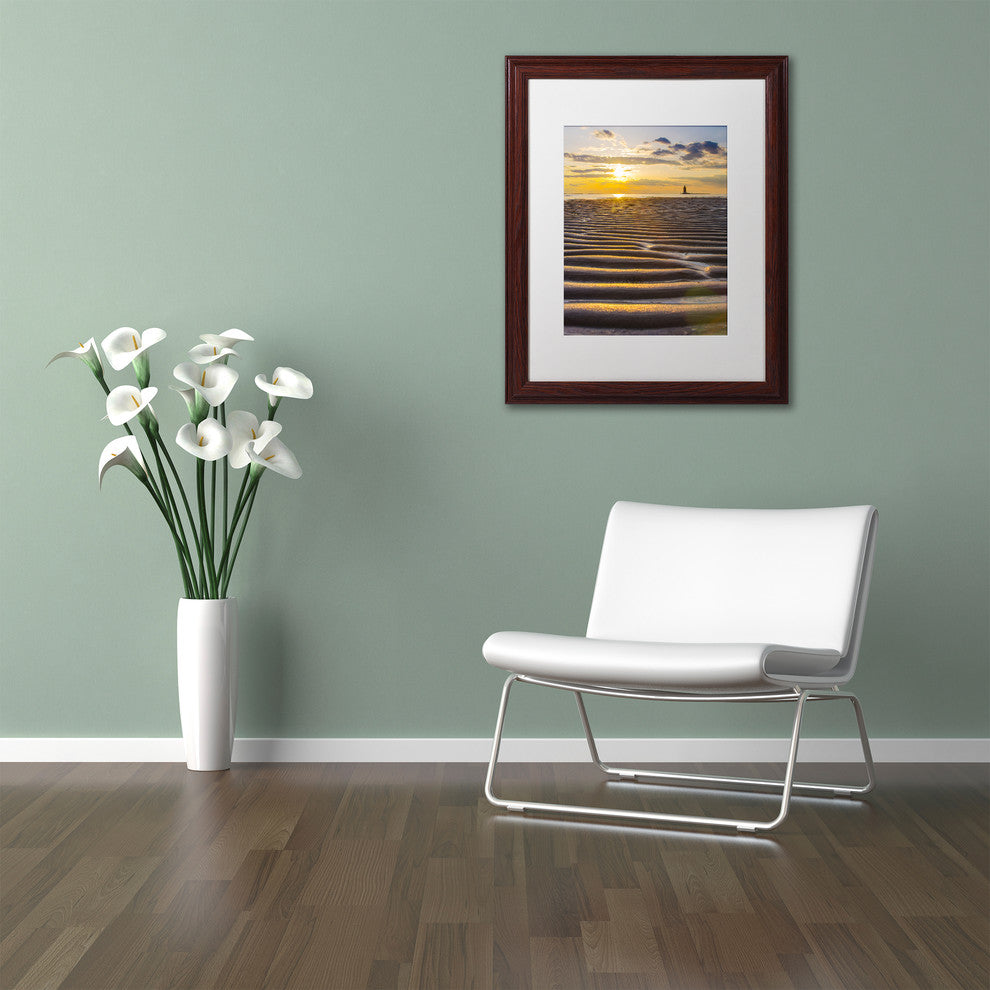 PIPA Fine Art ''Sandbars'' Matted Framed Art, 14x11