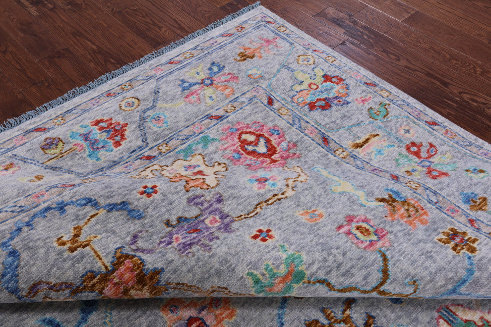 Turkish Oushak Handmade Wool Rug 8' 1" X 10' 0" - Q14850
