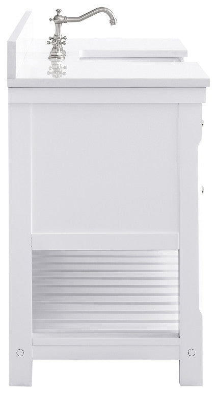Wesley 60" Bathroom Vanity, White