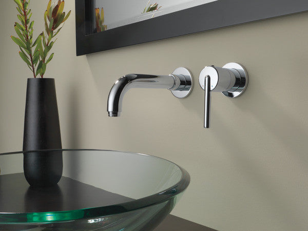 Delta Trinsic Single Handle Wall Mount Bathroom Faucet Trim, Chrome, T3559LF-WL