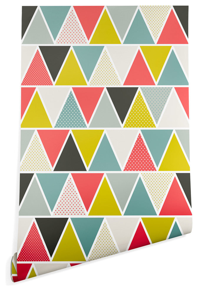 Deny Designs Heather Dutton Triangulum Wallpaper, Multi, 2'x10'