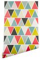 Deny Designs Heather Dutton Triangulum Wallpaper, Multi, 2'x10'