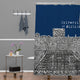 Deny Designs Bird Ave University of Michigan Navy Shower Curtain