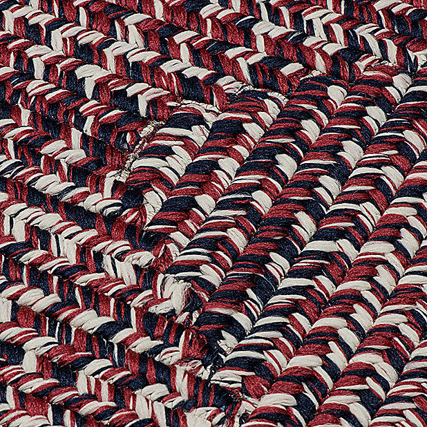 Colonial Mills Corsica CC29 Patriotic Indoor/Outdoor Area Rug, Rectangular 2'x8'