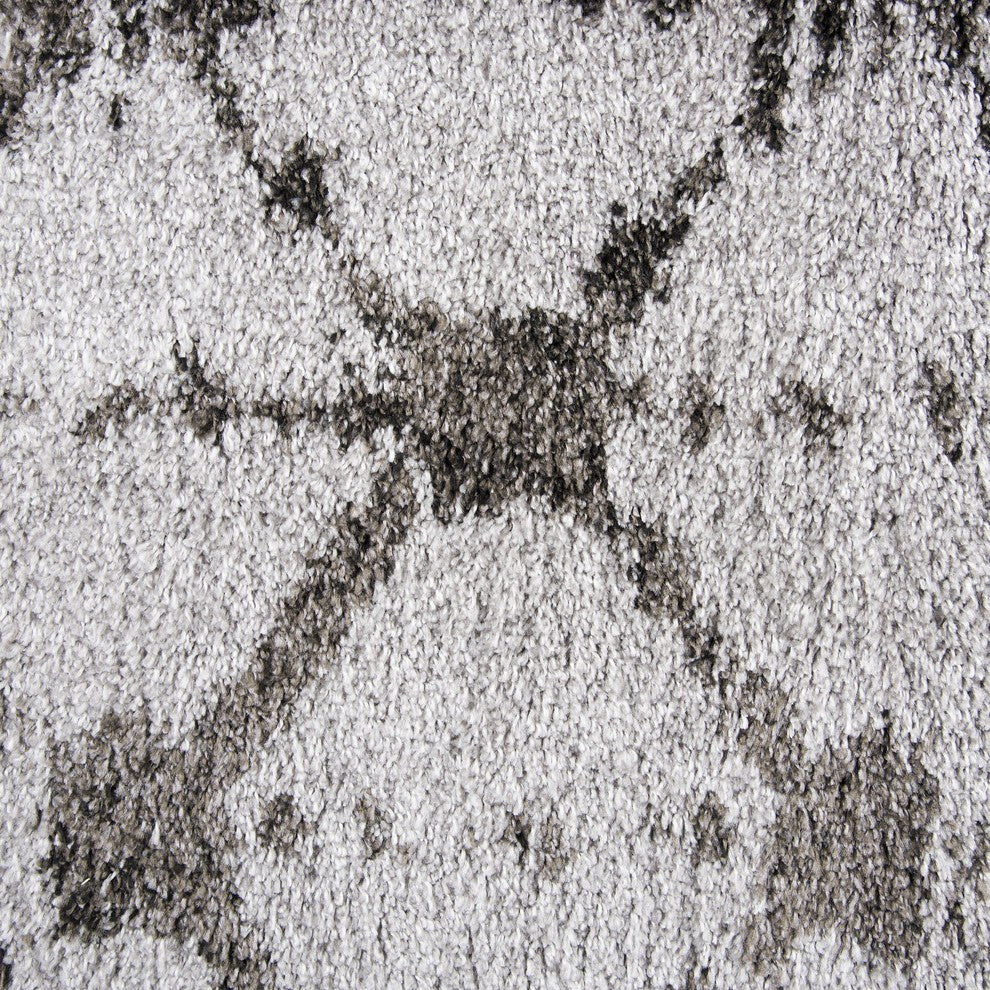 Rizzy Home Adana AN696A Gray Geometric Area Rug, Rectangular 7'10"x10'6"