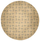 Criss Cross Bunnies Easter Chenille Rug, Corn Yellow, 5' Round