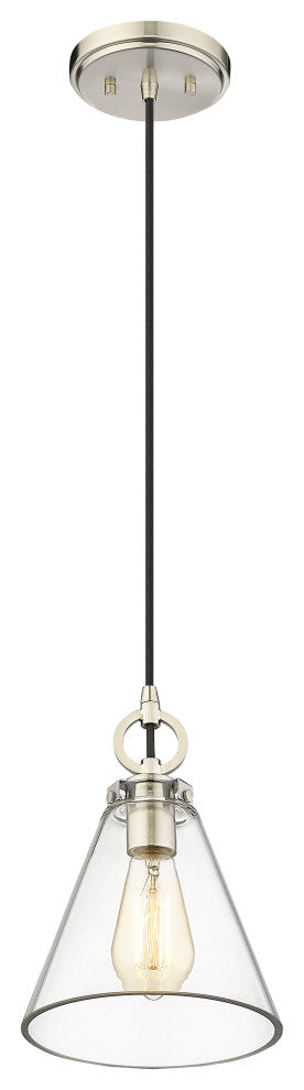 Zlite 3034P8-BN 1-Light Pendant, Clear