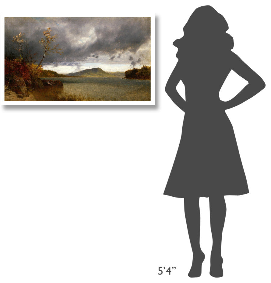 "Lake George, 1870" Digital Paper Print by John Frederick Kensett, 38"x23"