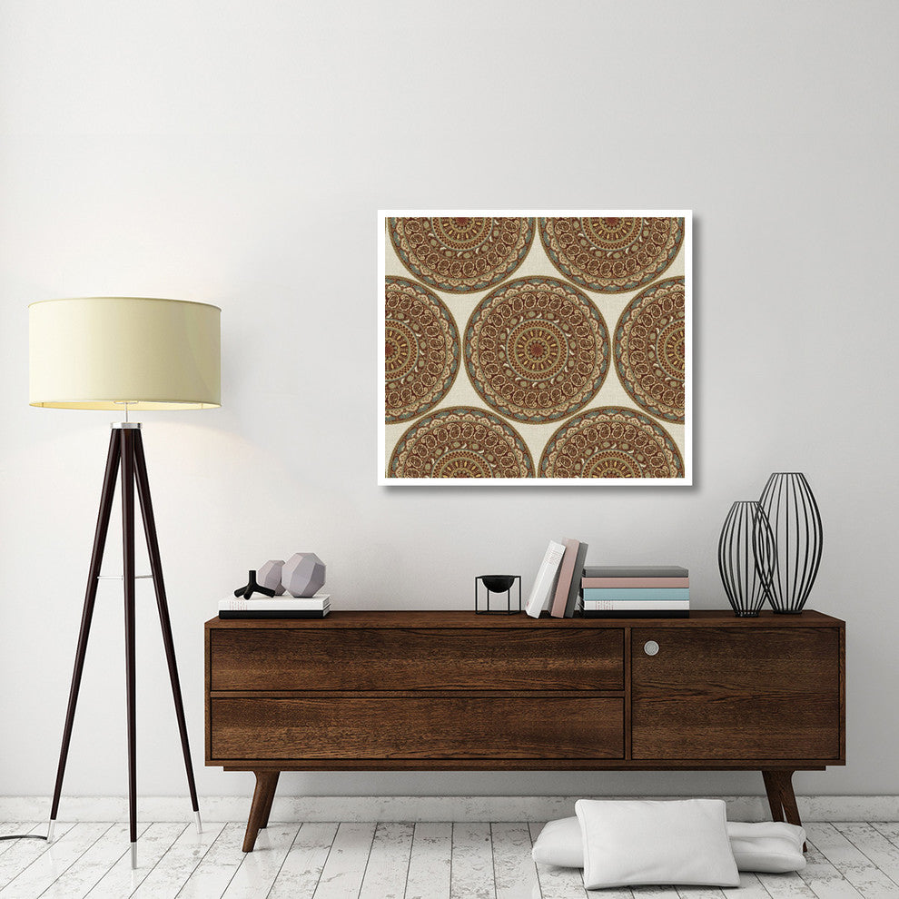 "Mandala Road Pattern I" Digital Paper Print by Daphne Brissonnet, 42"x37"