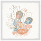 "Coral Highlight" Framed Painting Print, 12x12