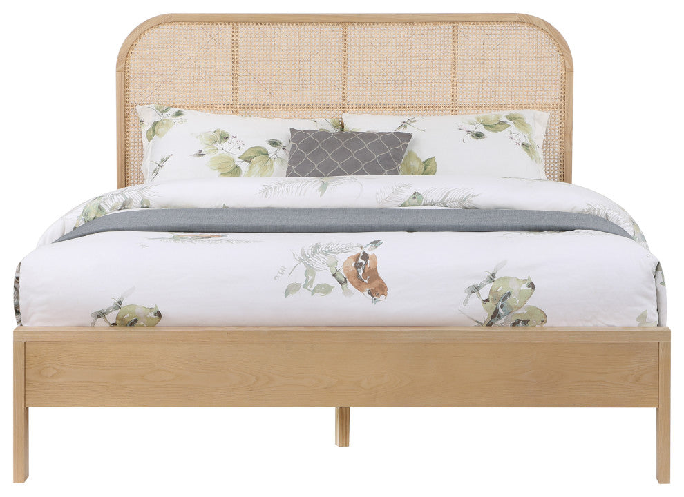 Siena Ash Wood Bed, Natural, King