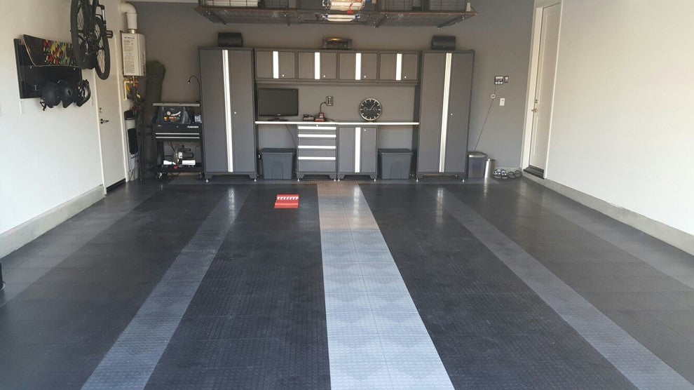12"x12" GarageDeck Modular Garage Flooring, Black