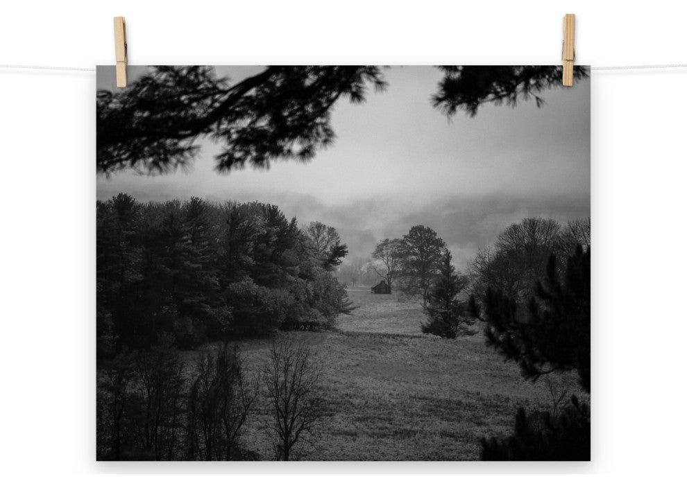 Mist of Valley Forge Landscape Photo Rural Unframed Wall Art Print, 16" X 20"