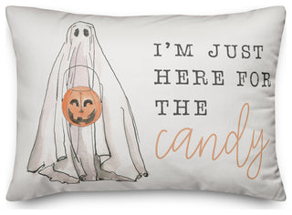 Candy Ghost 14x20 Throw Pillow