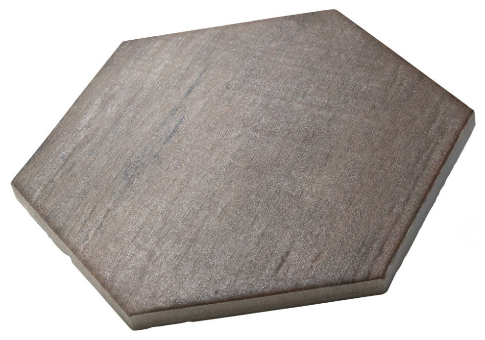 Retro Mini Hex Terra Porcelain Floor and Wall Tile