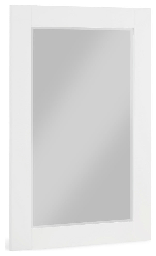 Monad Mirror, White, 24" Wide