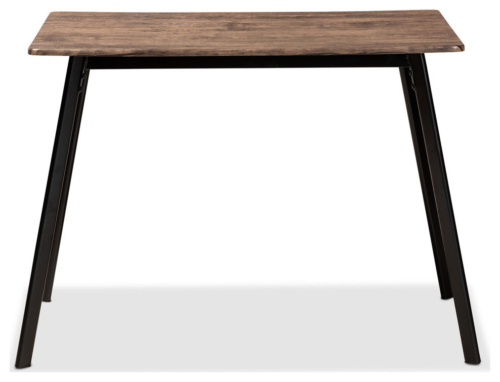 Mardell Mid-Century Dining Table, Black