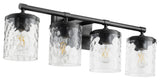 Quorum 517-4-59 4-Light Vanity Light, Matte Black