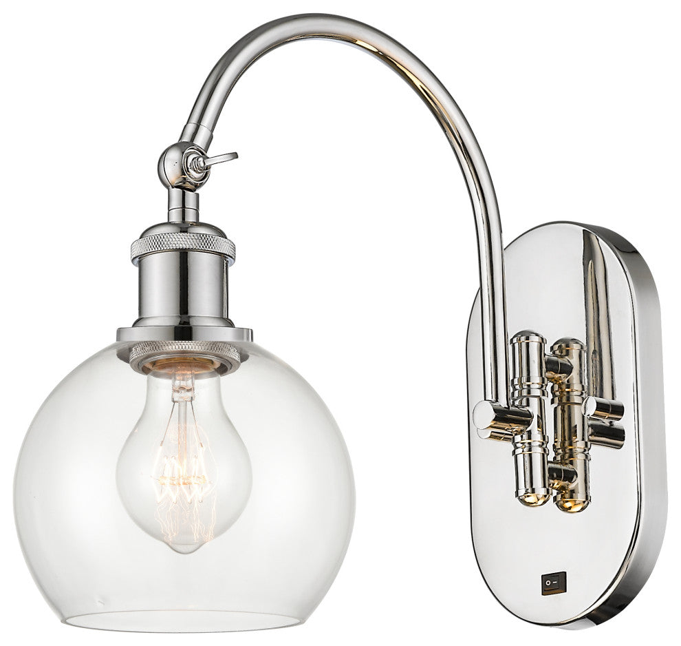 Innovations 518-1W-PN-G122-6-LED 1 Light 6" Sconce, Polished Nickel