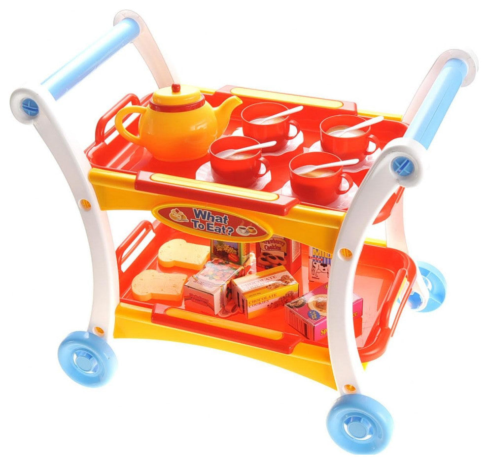 Tea Time Trolley Cart Pretend Play Set