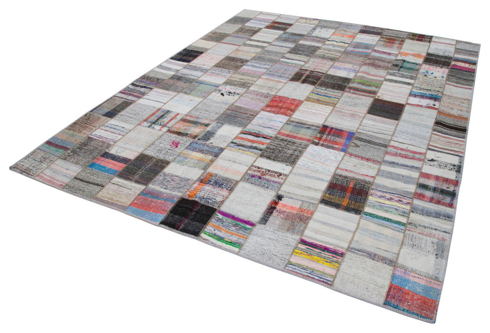 Rug N Carpet - Handmade Oriental 7' 11'' x 10' 0'' Vintage Patchwork Kilim Rug
