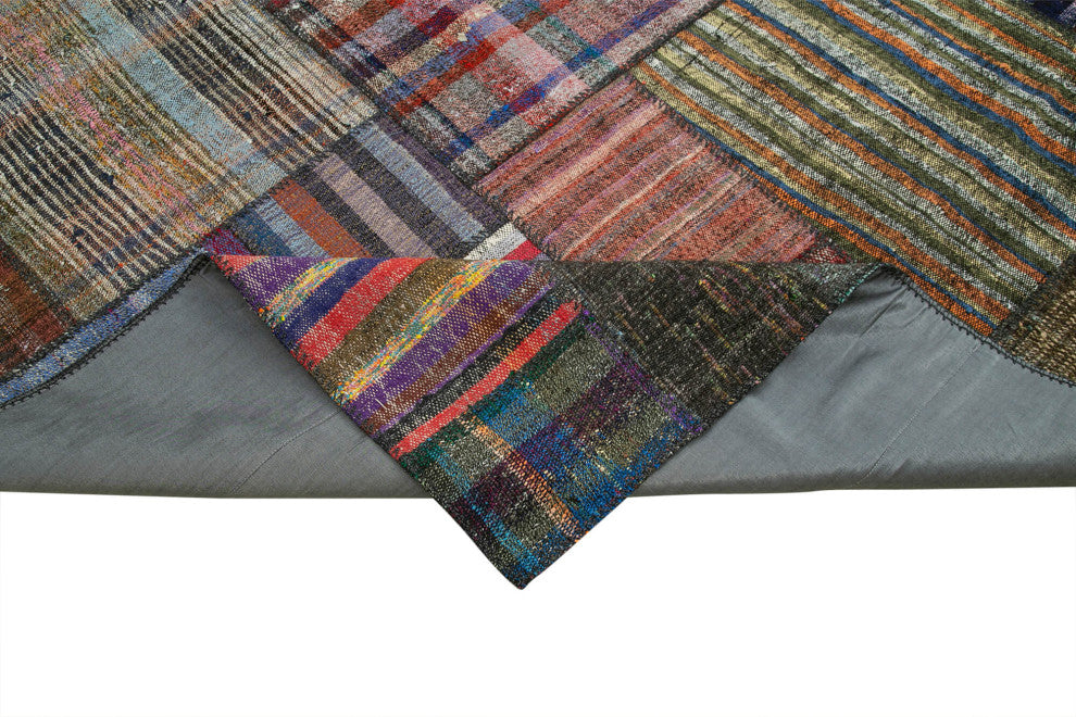 Rug N Carpet - Handmade Oriental 10' 10'' x 13' 6'' Unique Patchwork Kilim Rug