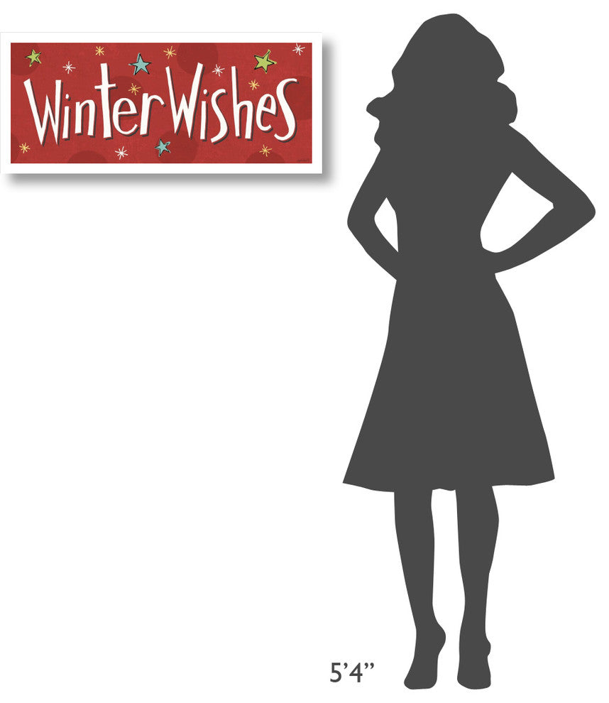 "Whimsy Winterland VIII" Digital Paper Print by Anne Tavoletti, 32"x14"