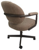 M-70 Caster Swivel Tilt Kitchen Chair with Wheels, Basin Beige - Coffee