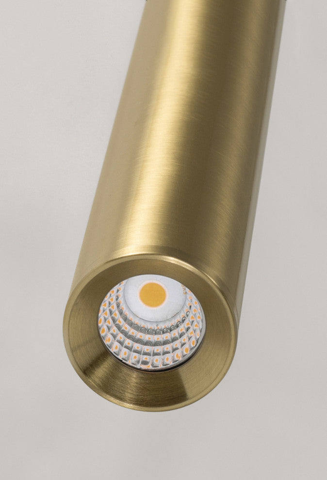 Eli 16" Pendant, Satin Brass