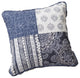 Patchwork Cushion Covers, Denim Blue, Set of Two