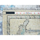 Beige Afghan Angora Oushak All Over Design Hand Knotted Pure Wool Rug 4'1"x5'10"