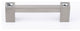 Alno Crystal Pull Modern in Satin Nickel
