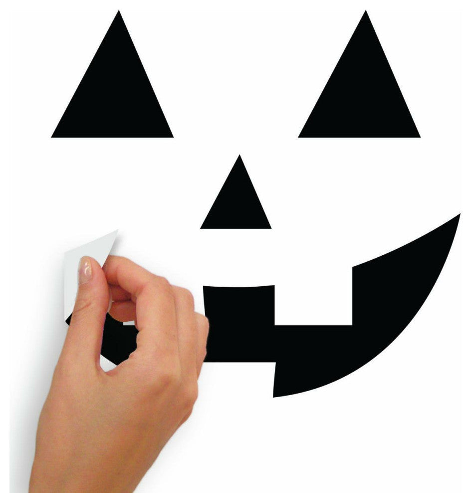 Halloween Pumpkin Faces GLD Wall Decals