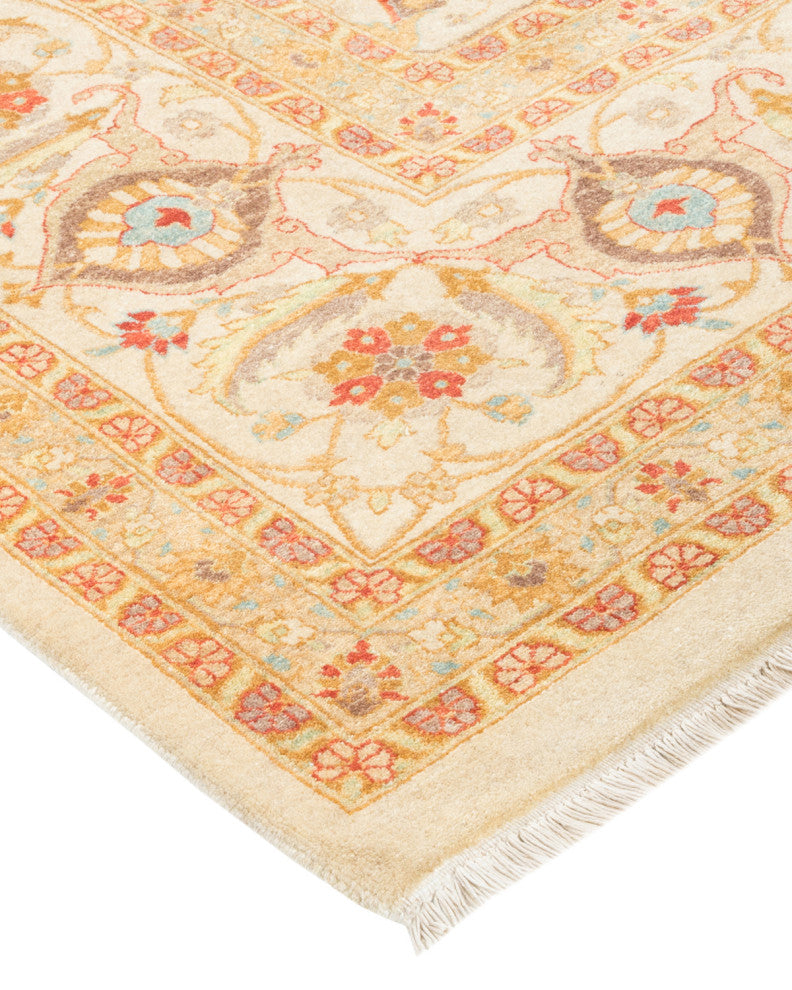 Samara, One-of-a-Kind Hand-Knotted Area Rug Ivory, 8'2"x10'1"