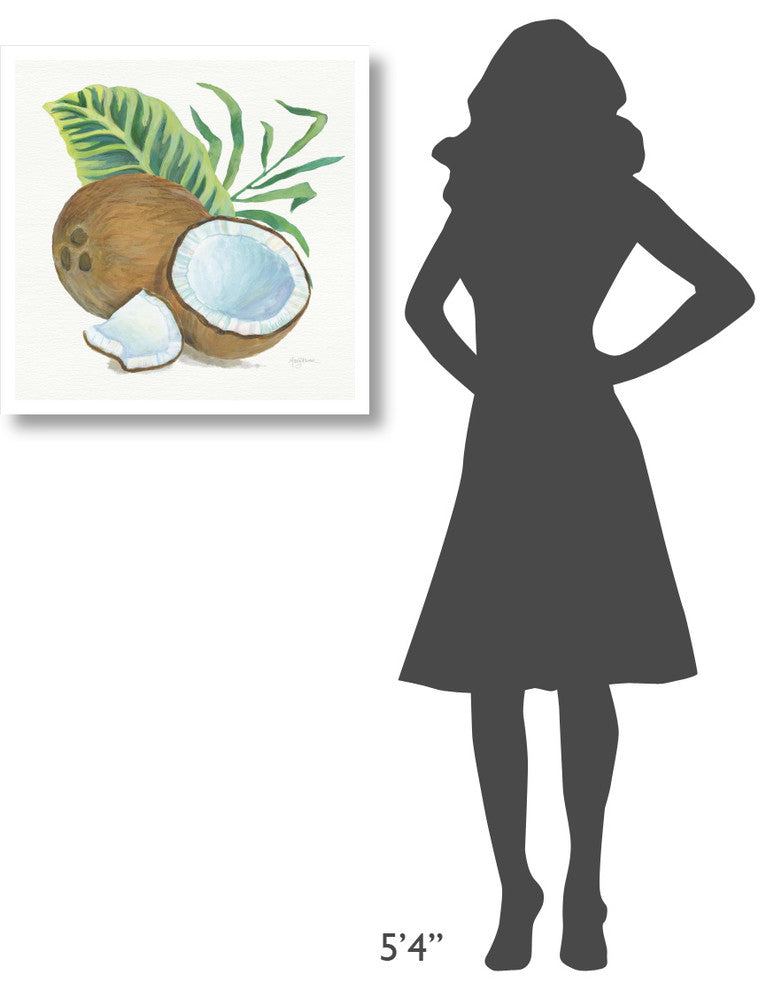 "Coconut Palm II" Digital Paper Print by Mary Urban, 26"x26"