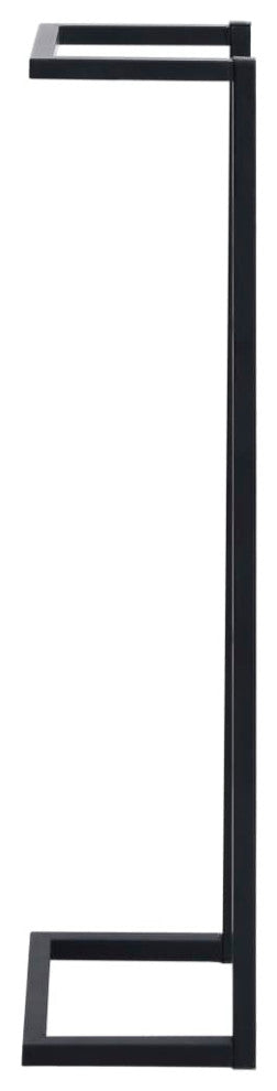 vidaXL Towel Rack Wall Mounted Bath Towel Storage for Bathroom Black Iron