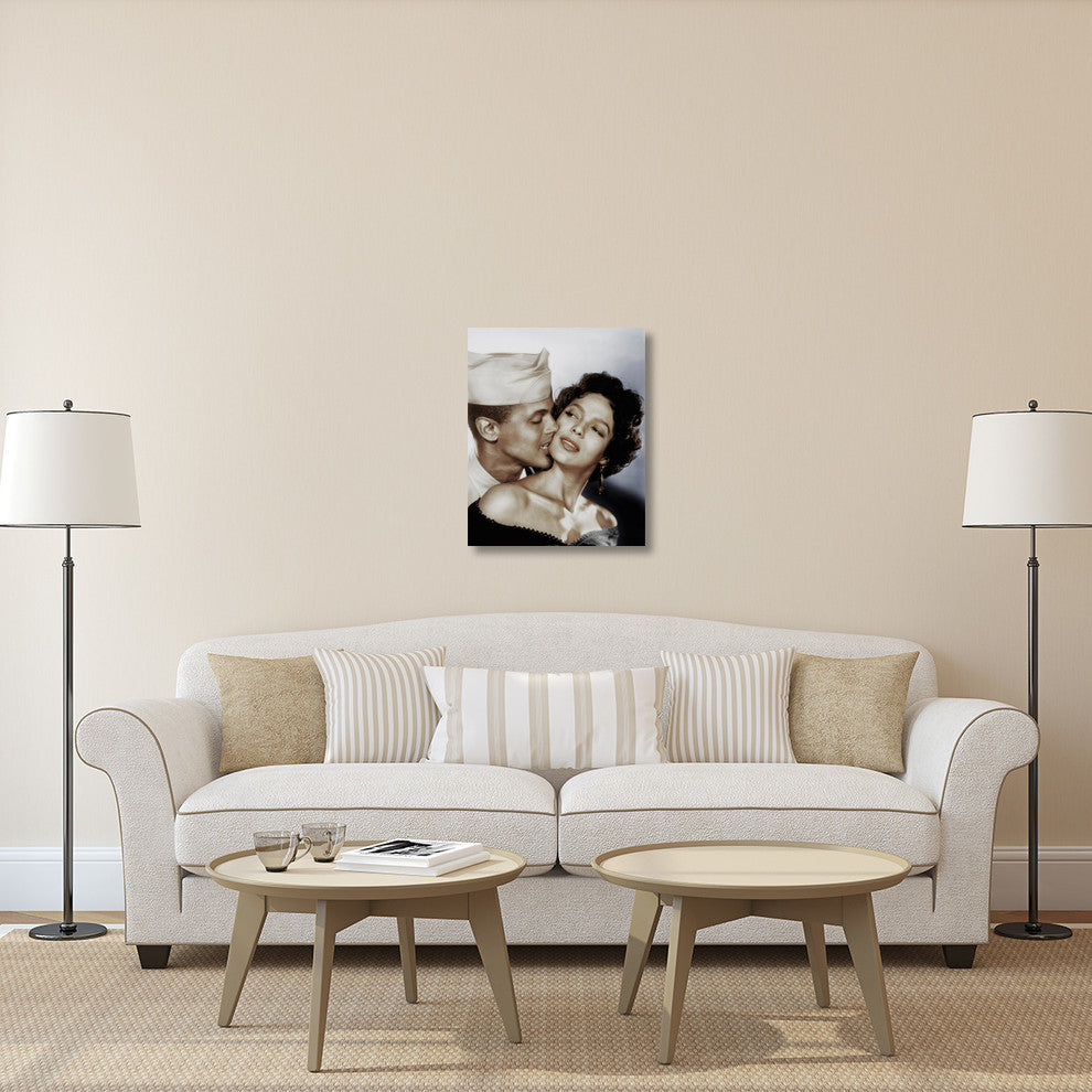 "Harry Belafonte with Dorothy Dandrige" Canvas Giclee, 24"x30"