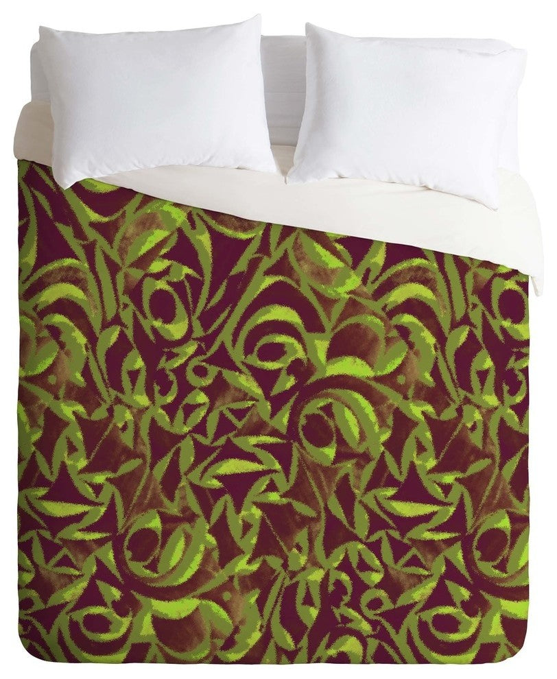 Deny Designs Wagner Campelo Abstract Garden 2 Duvet Cover - Lightweight