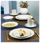 24 Piece Wavy Dinnerware-Porcelain-Srvice for 4-Tova