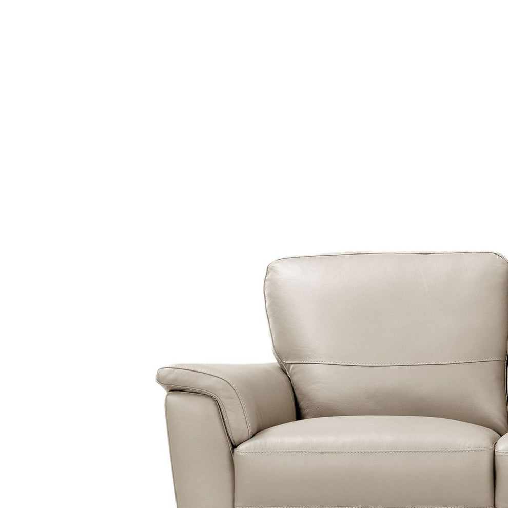 Lv01299 Sofa , Beige Leather Pacific Palisades ( 1-Piece /1Ctn