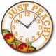 Vintage-Style Casual Kitchen Peach Clock