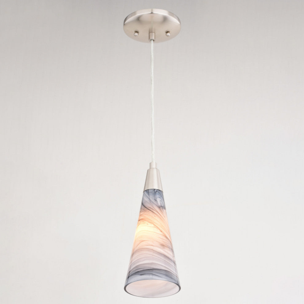 Vaxcel Lighting P0409 Milano 4"W Mini Pendant - Matte Black