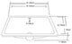 Dawn Under Counter Rectangle Ceramic Basin with Overflow