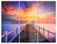 "Wooden Bridge" Photography Glossy Metal Wall Art, 3 Panels, 36"x28"