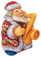 Hand Painted Mini Jazzman Santa Figurine