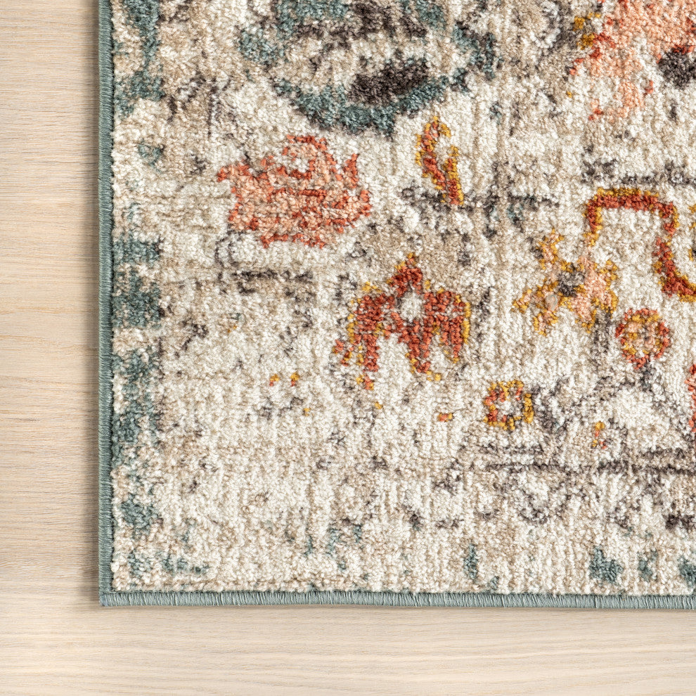 Nuloom Lenore Vintage-Style Area Rug, Beige 6'7"x9'